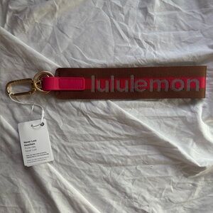 lululemon athletica Brown and red never lost Keychain